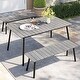 preview thumbnail 4 of 37, Outdoor 3/5/6-Piece Furniture Patio Dining Set with Rectangular Table