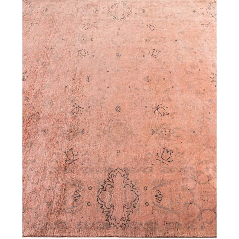 Overdyed One-of-a-Kind Hand-Knotted Area Rug - Pink - 4' 2" x 6' 1"