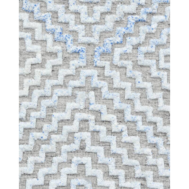 Overton Handmade Modern Contemporary Geometric Area Rug