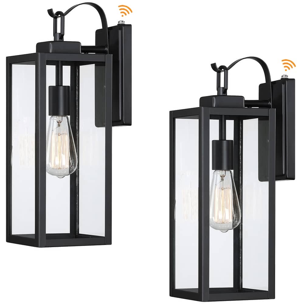 2 Pack Exterior Waterproof Wall Sconce Light Dusk to Dawn - 5.9"x7.8"x17.7"