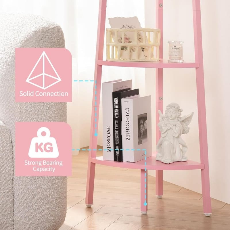 4-Tier Corner Bookshelf