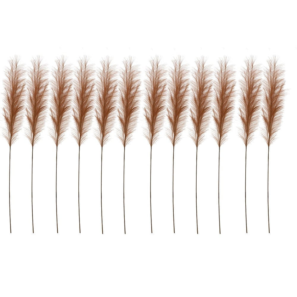 Polyester Bristle Grass Branch, Set of 12
