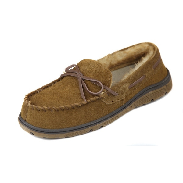 rockport men's slippers lined moccasins