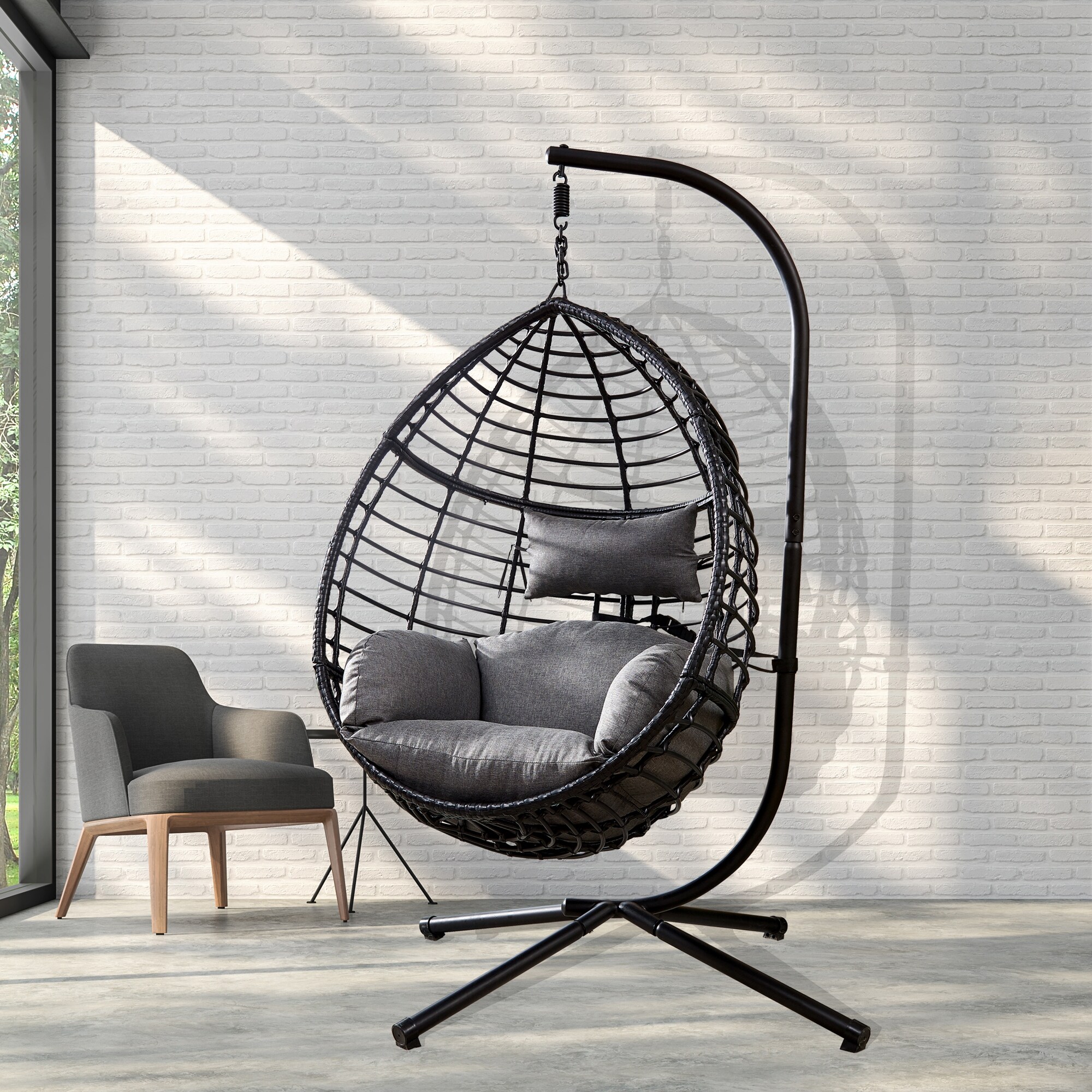 Overstock hanging egg chair clearance
