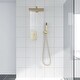 preview thumbnail 2 of 10, Lordear 12 Inches Shower System Wall Mounted Rainfall Shower Head System Rough-In Valve Body and Trim Included