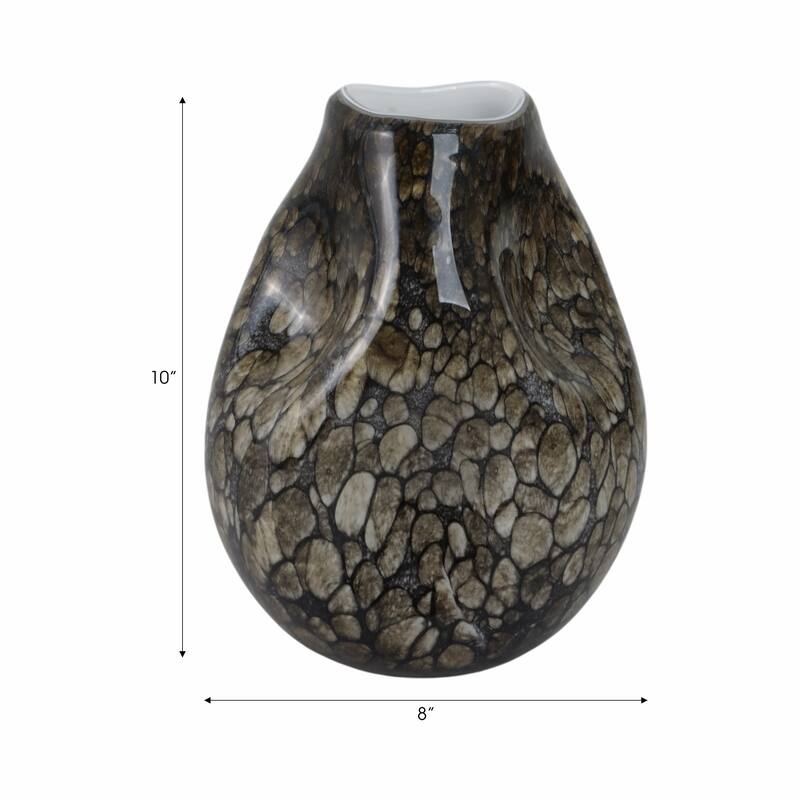Glass Decorative Vase Handcrafted Modern Casual Home Style Piece