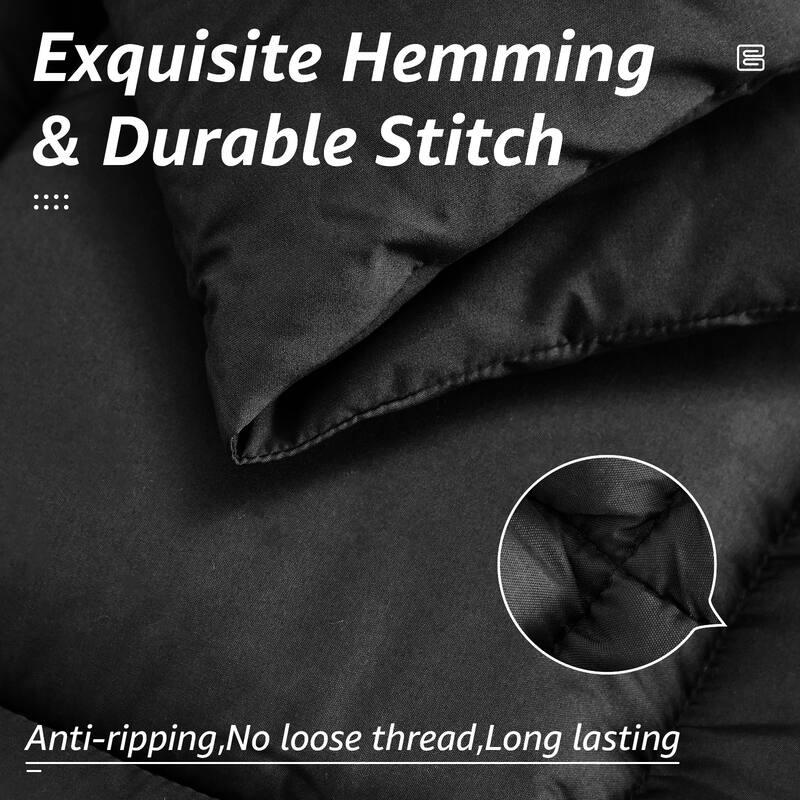 All Season Ultra Soft Fiber Machine Washable Quilted Comforter/Duvet Insert with Corner Tabs Comforter