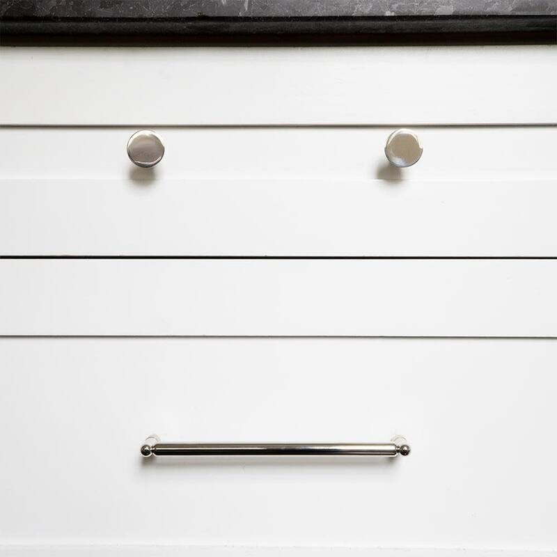 Hapny Home K32 Knurled 1-3/16" Modern Industrial Luxury Solid Metal