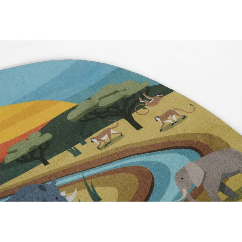 Momeni Playground Safari Kid Rug