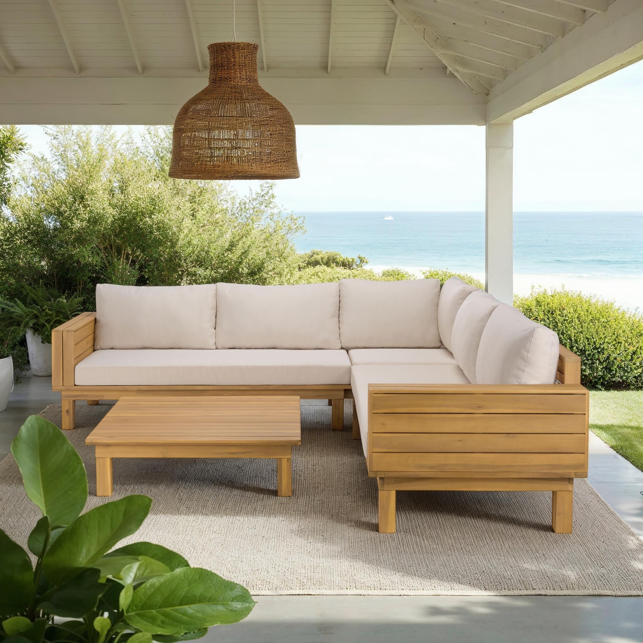 SAFAVIEH Outdoor Patio Furniture Napoli Sofa - Bed Bath & Beyond