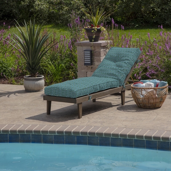 Arden selections texture on sale outdoor chaise cushion