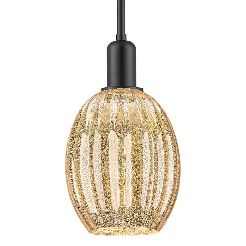 Innovations Lighting 716-1P-G459-6ME Preston 6" Wide Cord Hung Mini - Matte Black