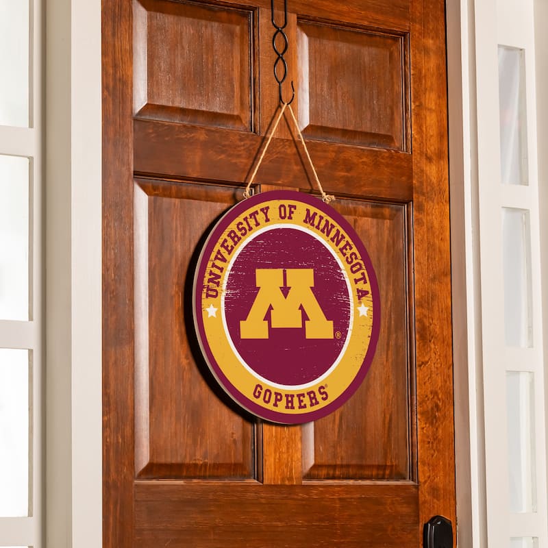 University of Minnesota Wooden Door Decor Wall Sign - Multi-Color