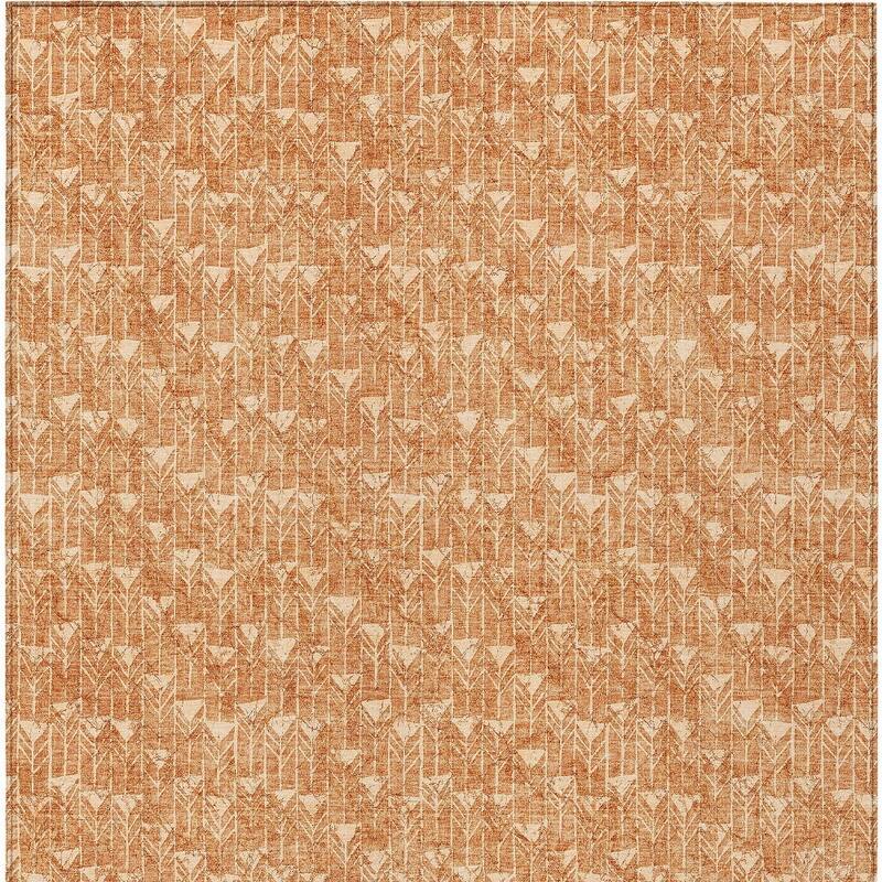 Almora Sleek Geometric Weather Resistant Classic Meets Modern Outdoor Rug