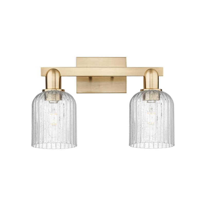 Innovations Lighting 716-2W-11-16 Bridal Veil Vanity Bridal Veil 2 - Champagne Bronze / Seedy