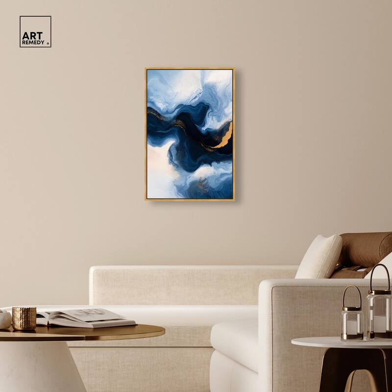 Blue Deep II Canvas by Art Remedy