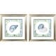 preview thumbnail 1 of 3, Paragon Coastal Shell Framed Art - Set of 2 2-piece Set