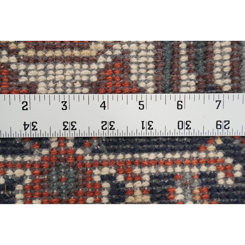 Hand Knotted Oriental 100% Wool Carpet Traditional Medallion Oranges & Rust Heriz (serapi) Area Rug - 3' 0'' X 2' 0''
