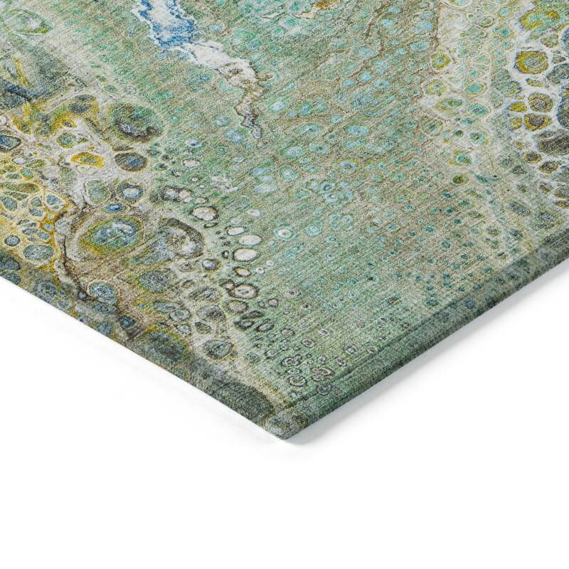 Machine Washable Indoor/ Outdoor Chantille Modern Abstract Rug