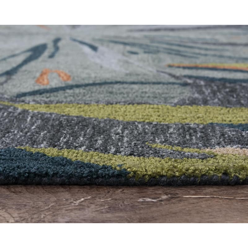 Alora Decor Mirage Ivory, Beige, Grey, Green, and Apricot Hand-tufted Rug