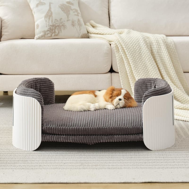 Dog Couch Bed Puppy Sofa Bed with Removable Mattress Cover - 31" W