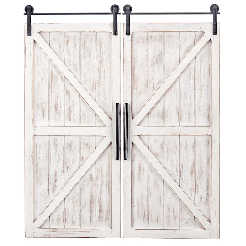 FirsTime & Co. 2-pc. Wooden Barn Door Wall Plaque Set