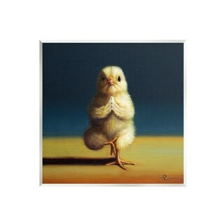 Stupell Industries Yoga Chick Trio Funny Farm Animals Stretching Poses Framed Wall Art D590362s