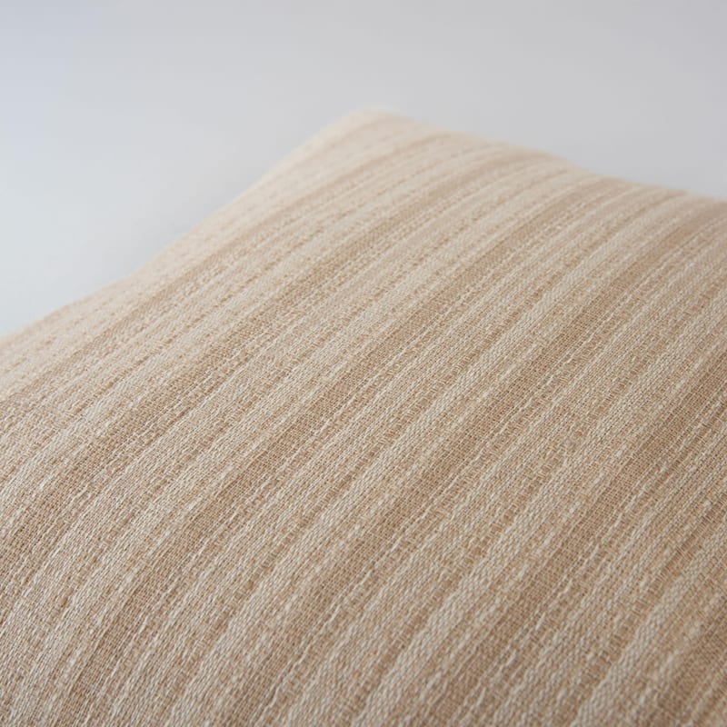 Donny Osmond Stripe Modern Industrial Throw Pillow, 22''x22'' - Beige - Down
