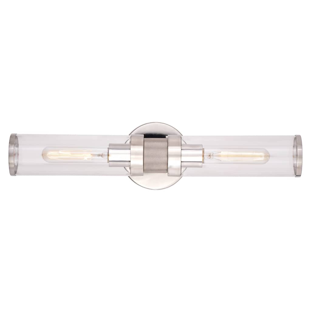 Bellevue 2 Light 19" Wide Bathroom Vanity Light with Clear Glass