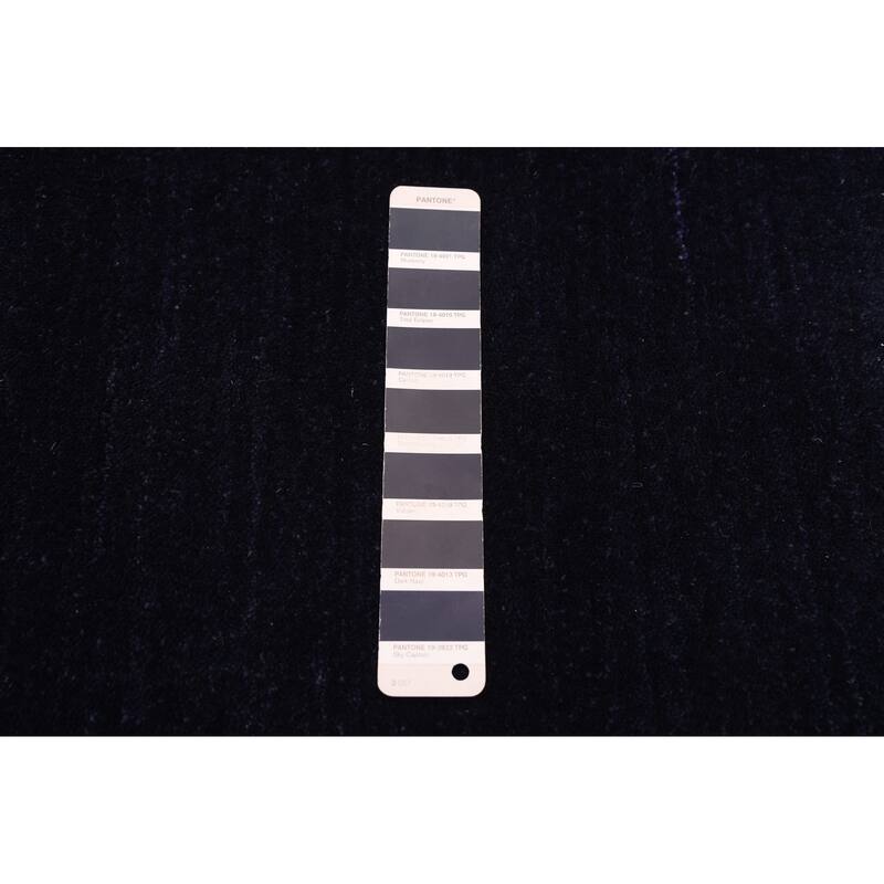 ECARPETGALLERY Hand Loomed Kashkuli Gabbeh Navy Wool Rug - 8'1 x 9'7