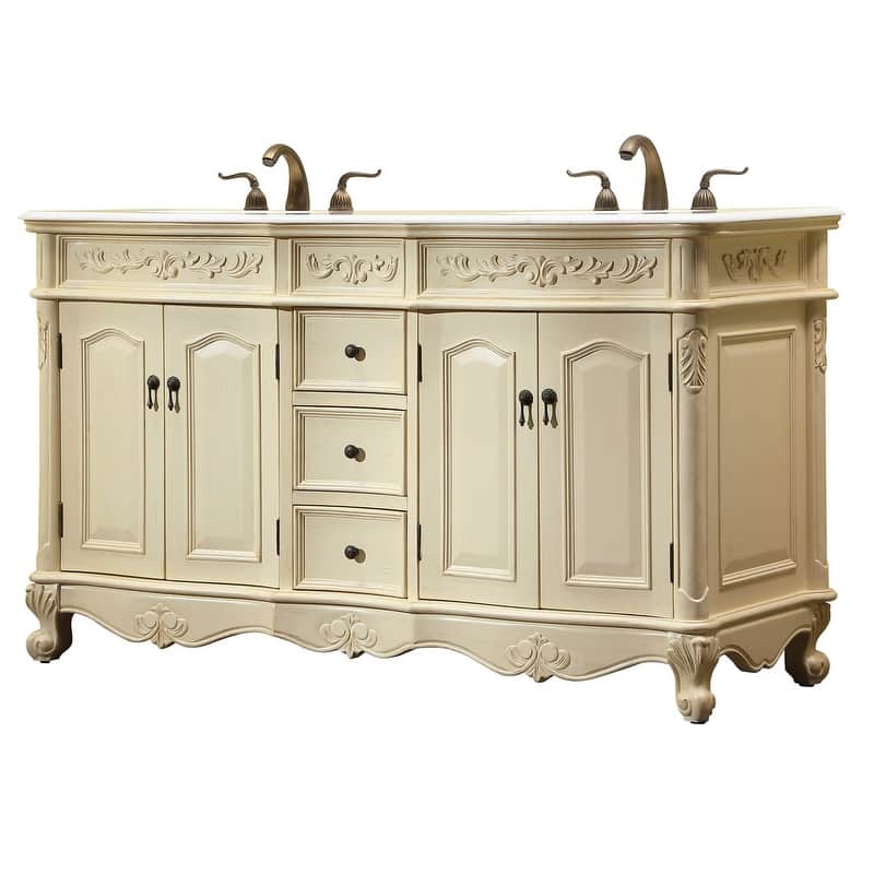 60" Double Bathroom Vanity Sink