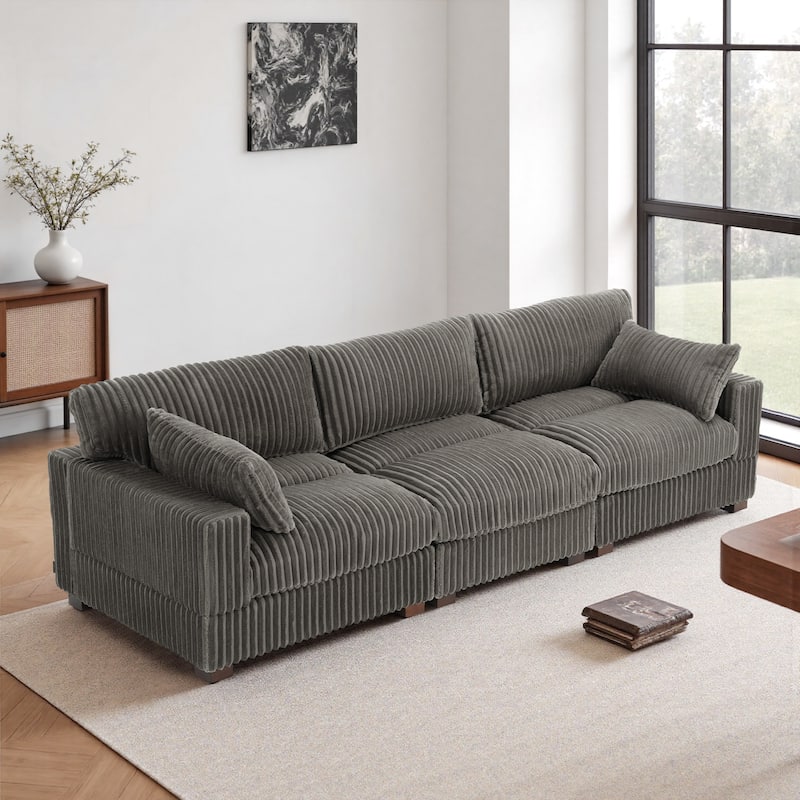 U-shaped Modular Sectional Set Upholstered Sofa Couch