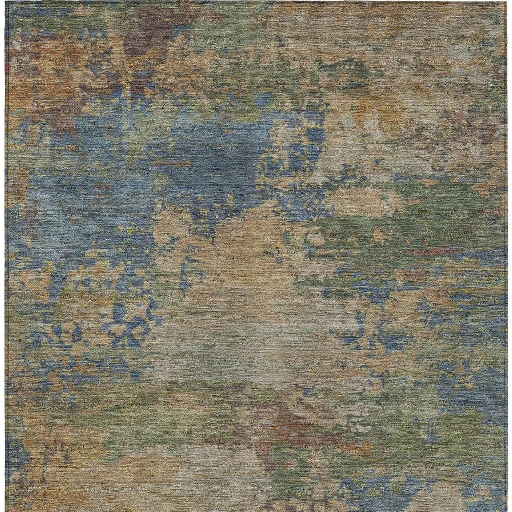 HomeRoots Abstract Transitional Rectangle Outdoor Rug