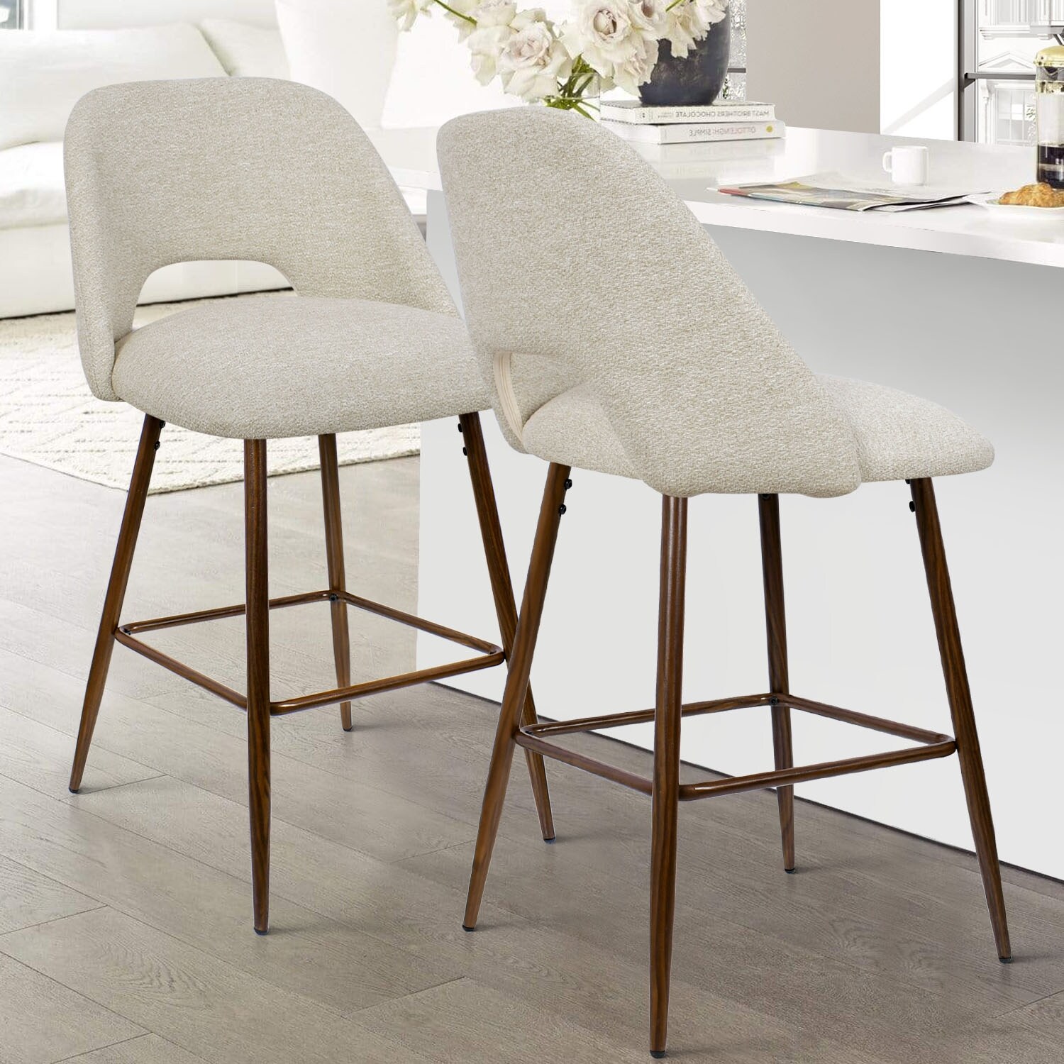 Walnut bar stools best sale set of 2