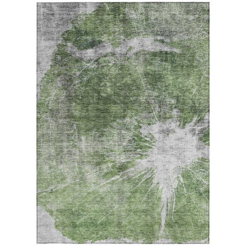 HomeRoots Abstract Transitional Rectangle Outdoor Rug