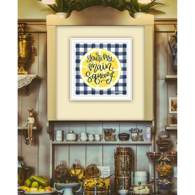TrendyDecor4U Contemporary "Main Squeeze" Framed Print Wall Art