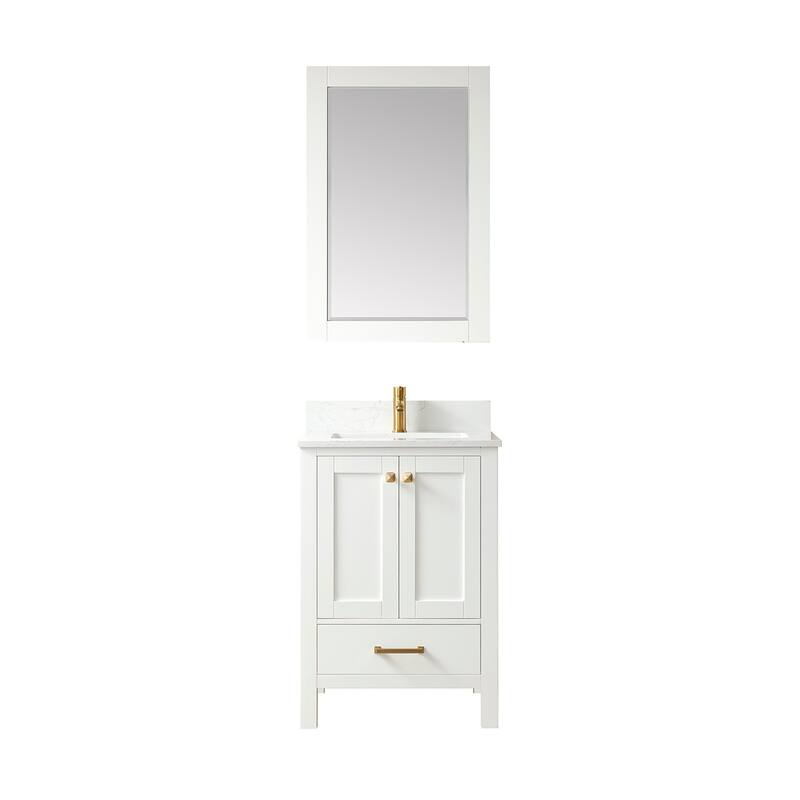 Miseno MV785024 Shannon 24" Free Standing Single Basin Vanity Set with - White