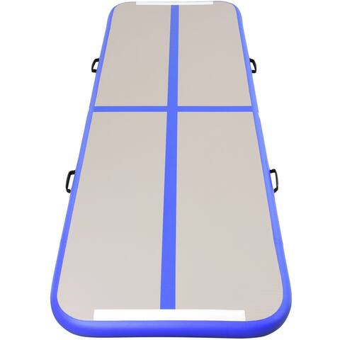 Air Track Inflatable Gymnastics Tumbling Floor Mats with Pump - 118" x 40" x 4" (L x H x E)