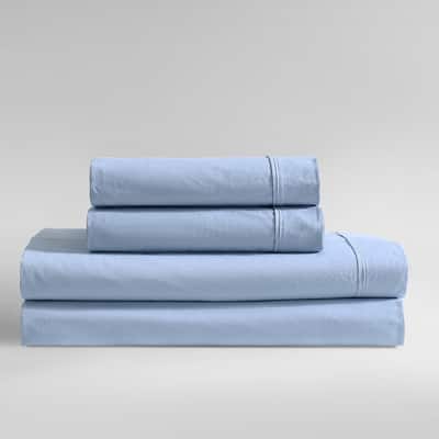 Calvin Klein Washed Cotton Percale Sheet Set