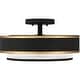 preview thumbnail 2 of 5, Quoizel Semi-Flush Mount 3-Light Semi-Flush Mount in Earth Black