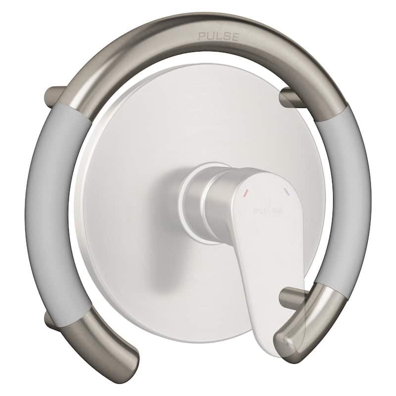 ErgoValveBar Ergonomic Soft Grip 32mm Diameter ADA Compliant 300 lb Weight Capacity Brushed Stainless Steel