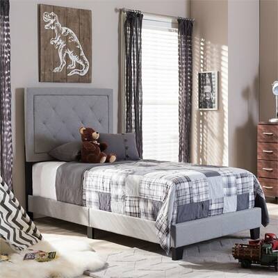 Twin Bed in Gray