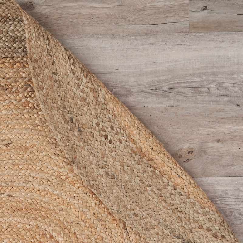 Sevita Braided Organic Jute Farmhouse Area Rug