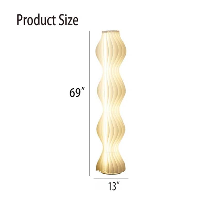 Modern 69Inch LED Column Floor Lamp with Foot Switch