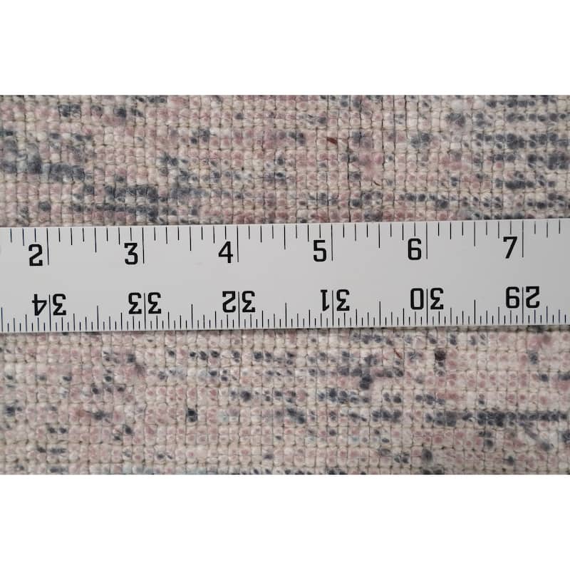 Hand Knotted Oriental Viscose Silk Carpet Modern Pictorial Multi-Colored Abstract Area Rug - 7' 11'' X 5' 3''