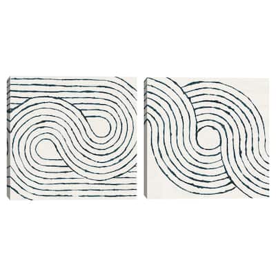 Rainbow Road I Navy, Rainbow Road II Navy by Moira Hershey Canvas Art Prints