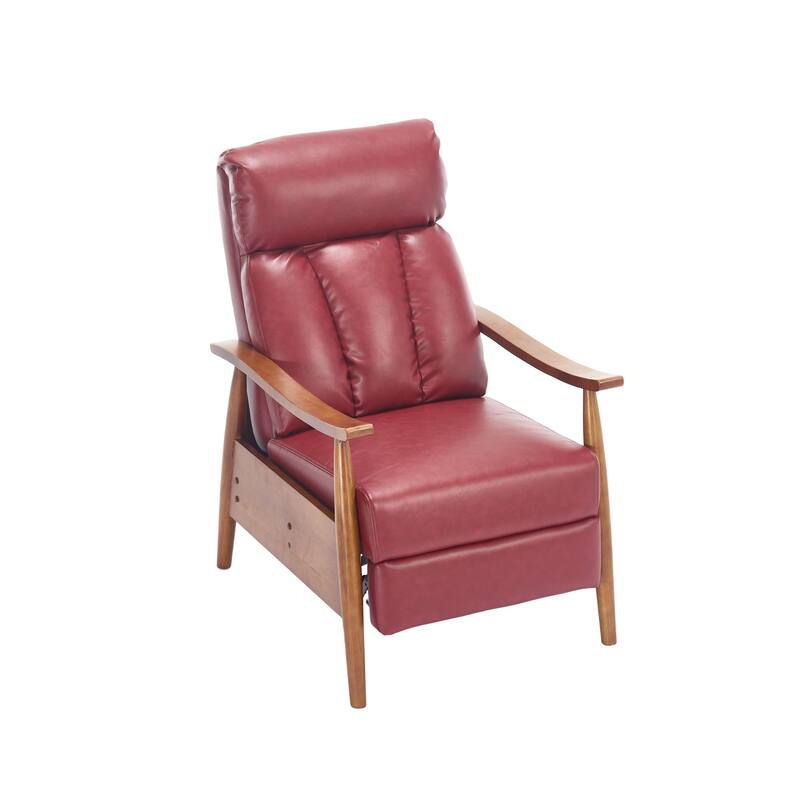 Modern 26.38" Upholstered Adjustable Chaise Lounge Chair with Wood Frame for Living Room