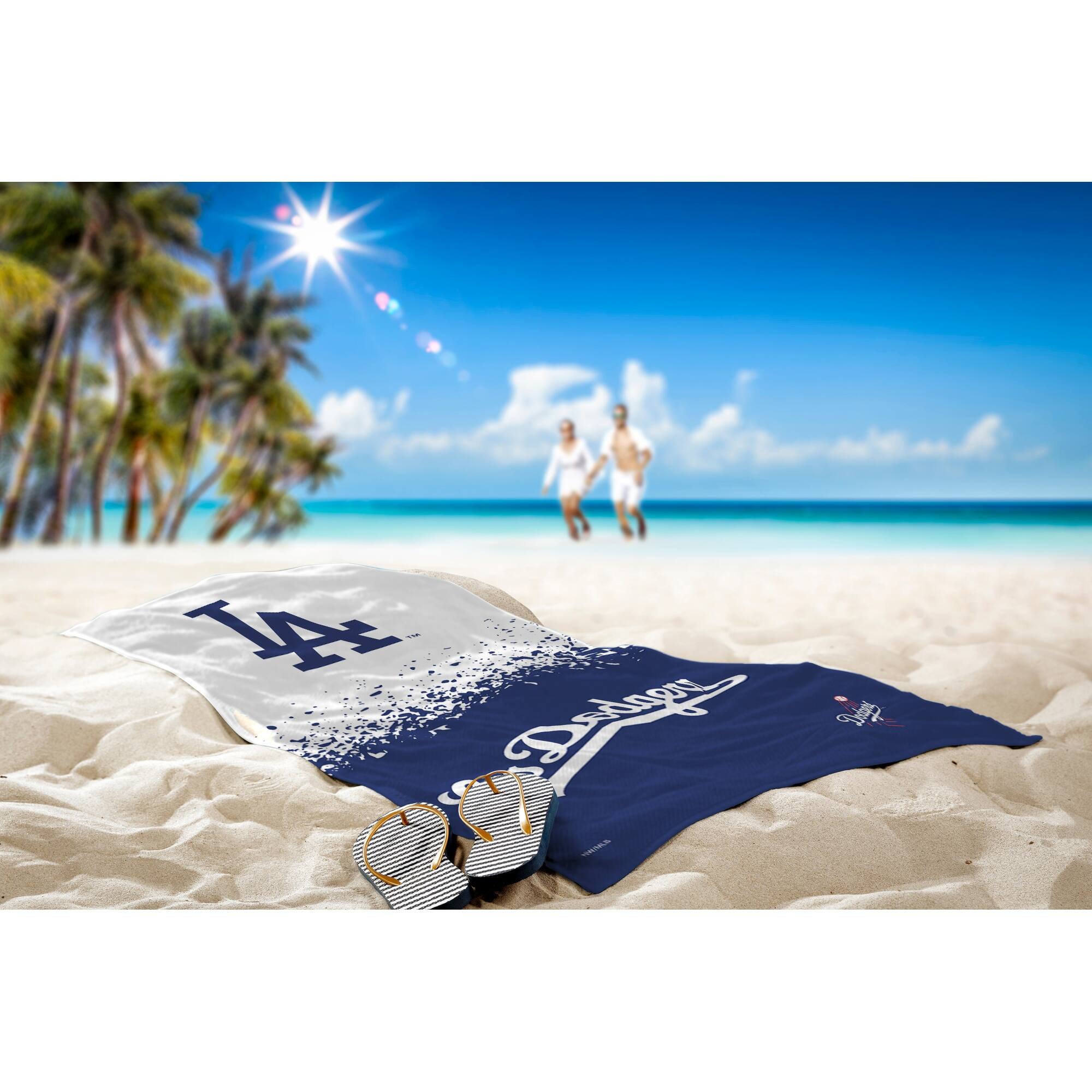 MLB City Connect Los Angeles Dodgers Printed Beach Towel 30x60 On
