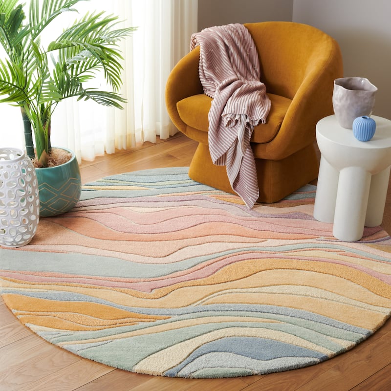 SAFAVIEH Handmade Rodeo Drive Bjarndis Mid-Century Modern Wool Rug