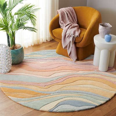 SAFAVIEH Handmade Rodeo Drive Bjarndis Mid-Century Modern Wool Rug